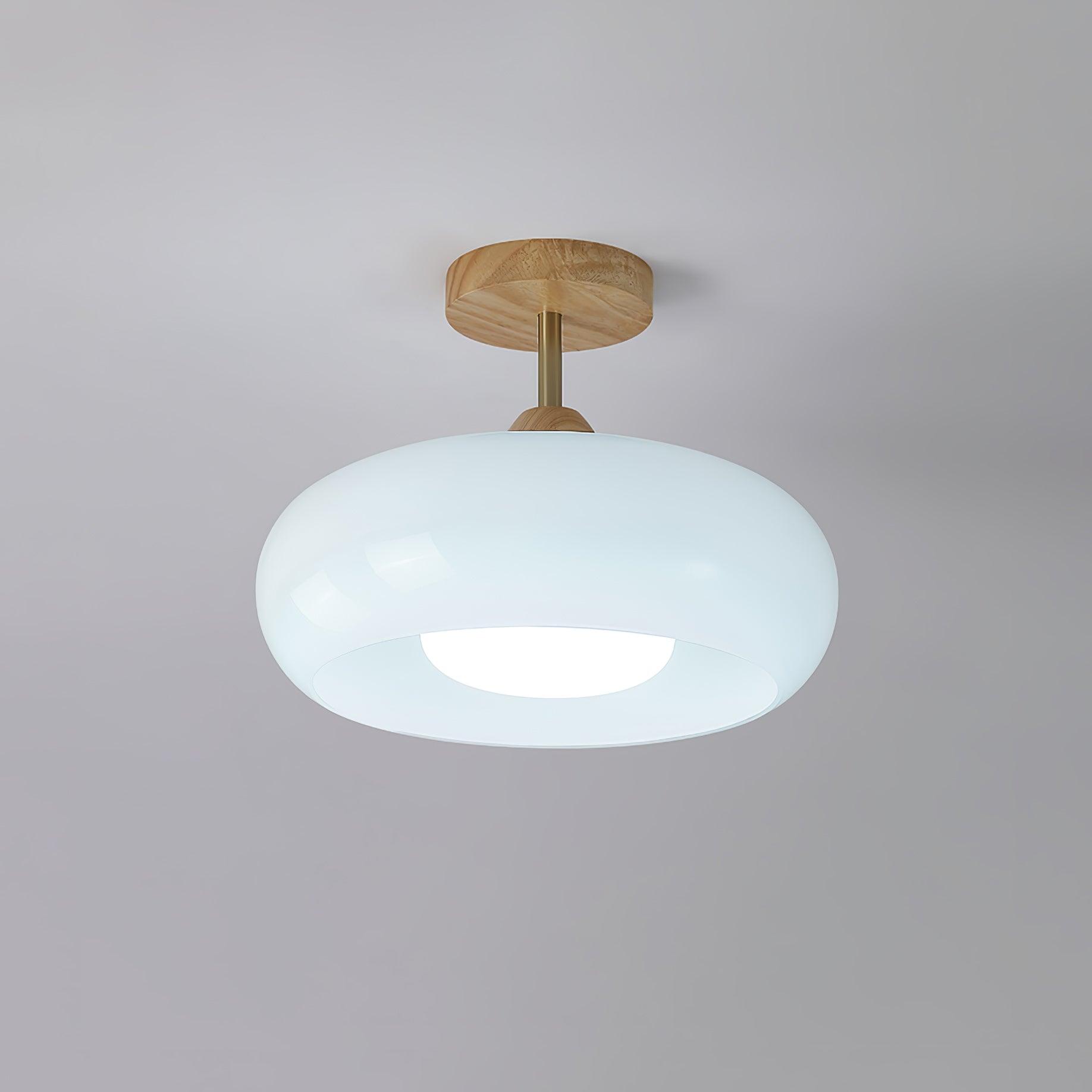 Bauhaus Glass Ceiling Light - Retro Style Home Lighting