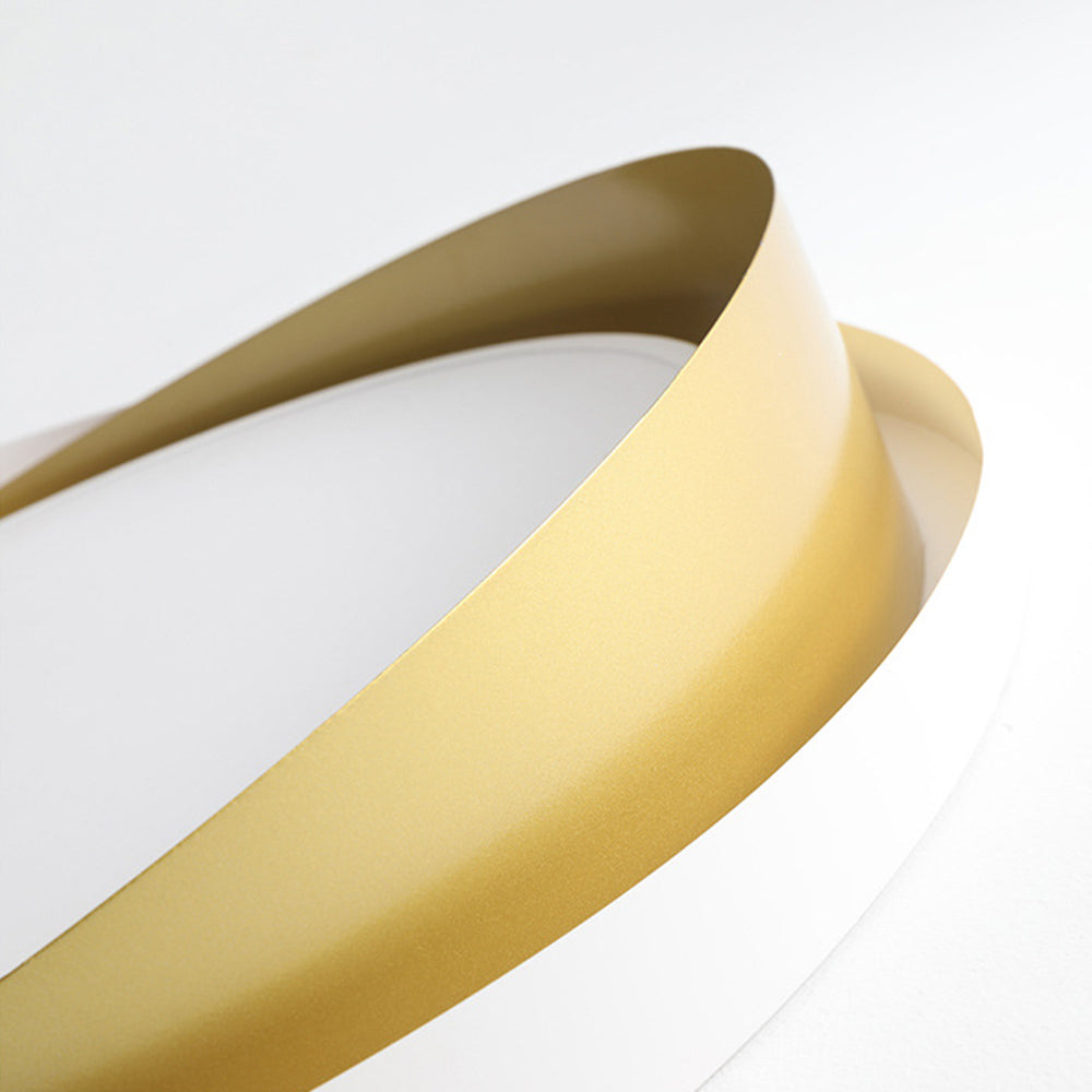 Round Flat Panel LED Ceiling Light | Modern Double Shade Ceiling Lamp