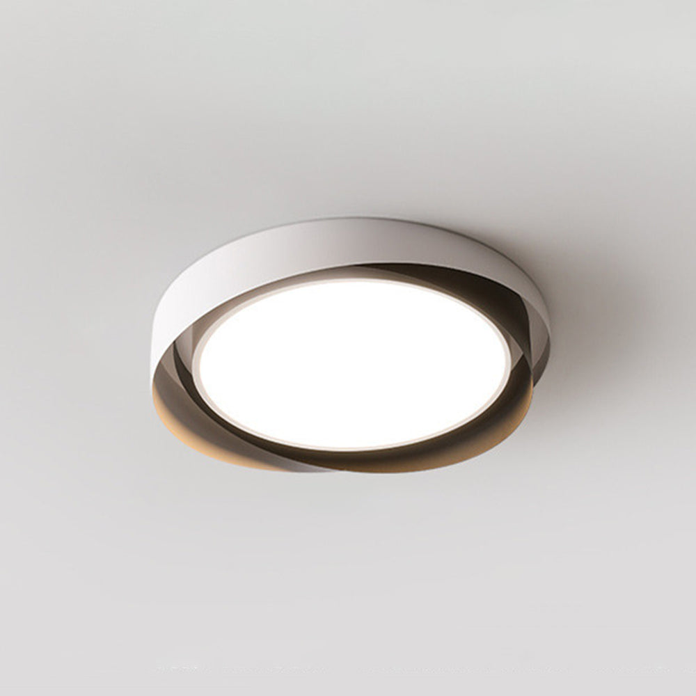 Round Flat Panel LED Ceiling Light | Modern Double Shade Ceiling Lamp