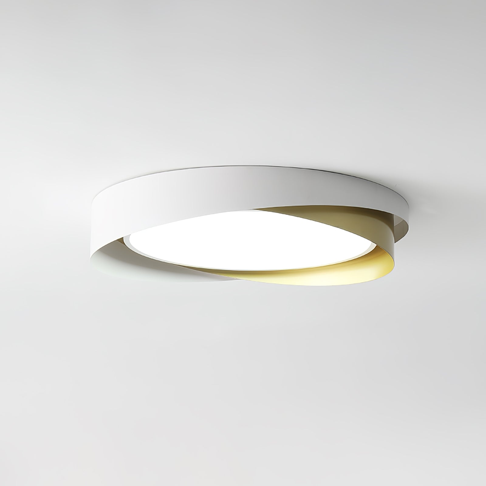 Round Flat Panel LED Ceiling Light | Modern Double Shade Ceiling Lamp