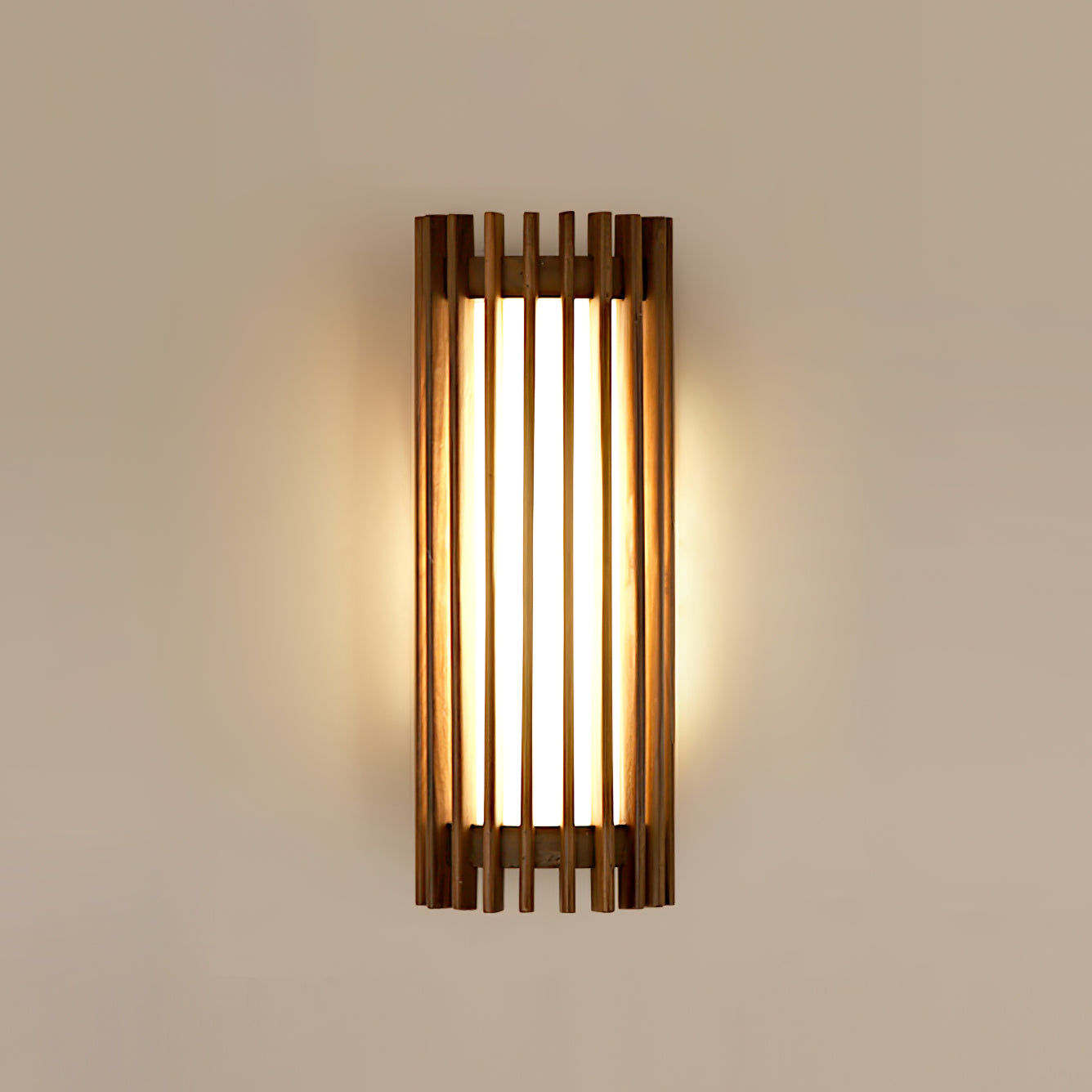 Wood and Acrylic Wall Sconce – Stylish LED Lighting