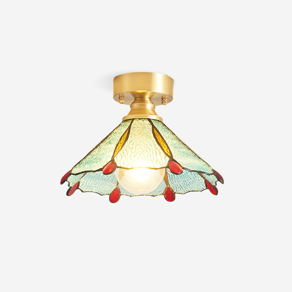 Stained Glass Ceiling Light – Tiffany Style Decorative Fixture