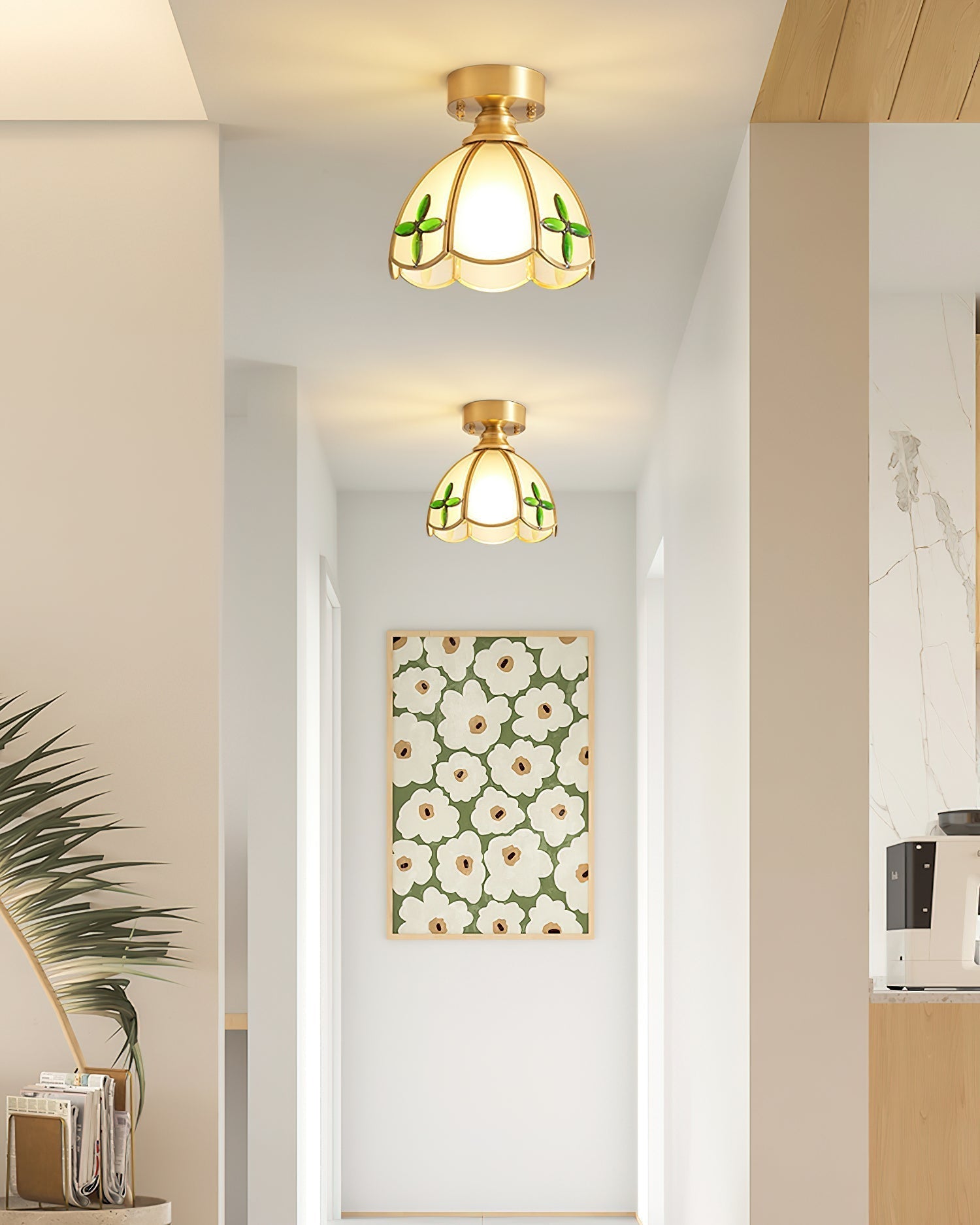 Stained Glass Ceiling Light – Tiffany Style Decorative Fixture