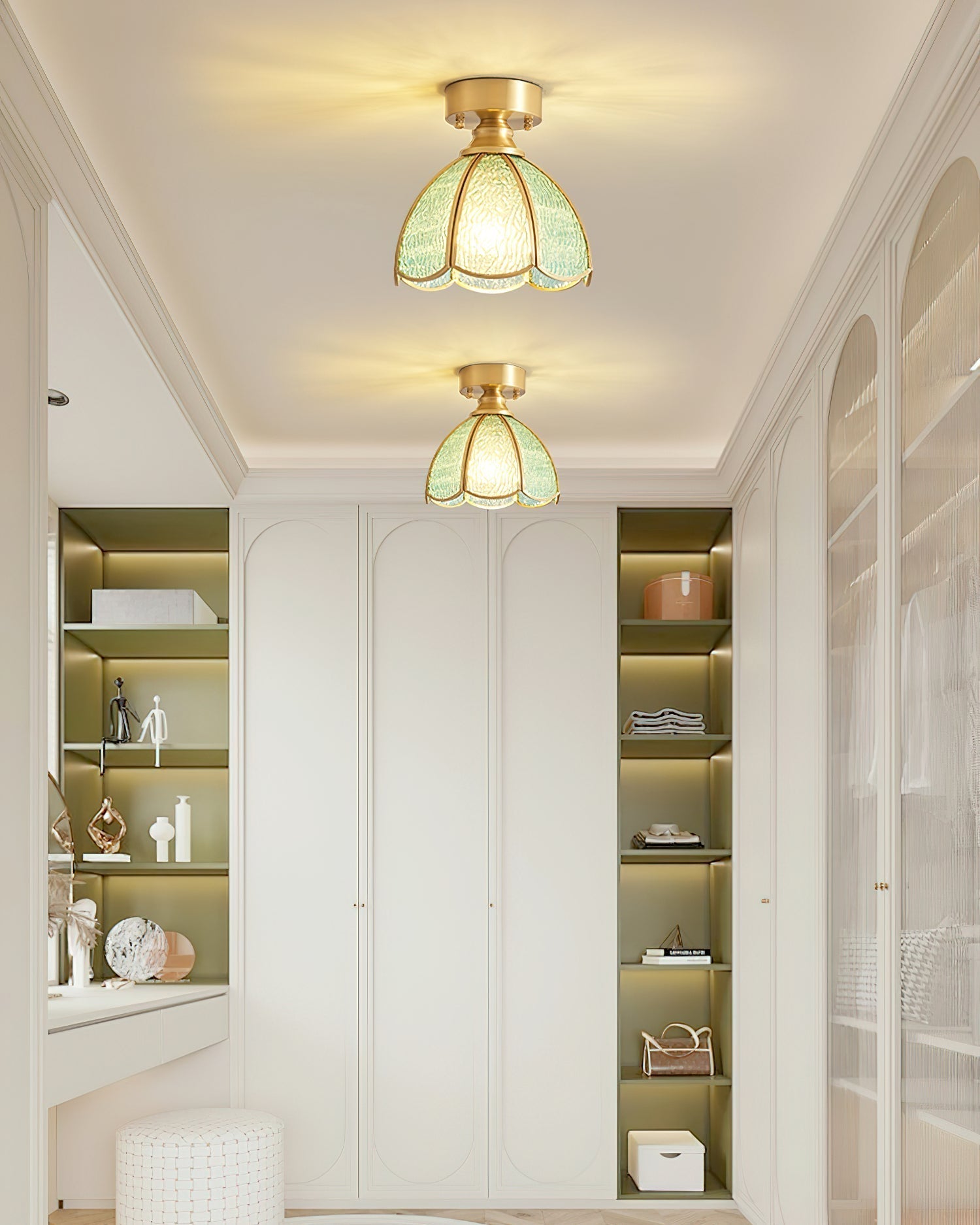 Stained Glass Ceiling Light – Tiffany Style Decorative Fixture