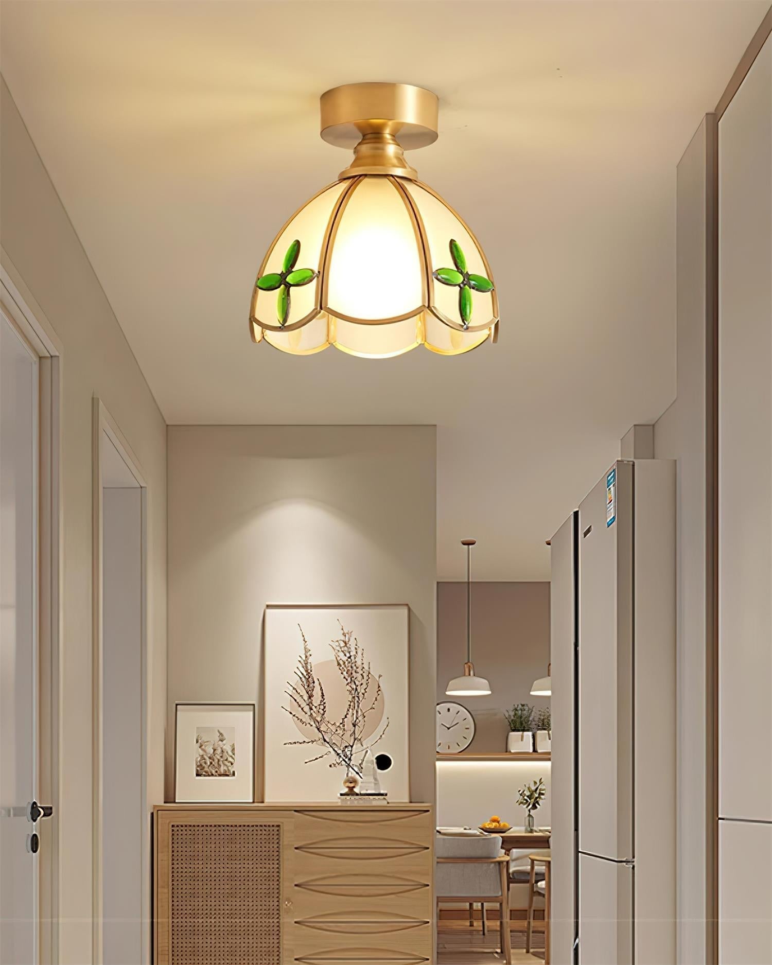 Stained Glass Ceiling Light – Tiffany Style Decorative Fixture