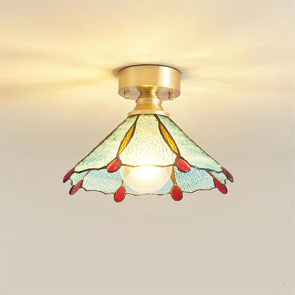 Stained Glass Ceiling Light – Tiffany Style Decorative Fixture
