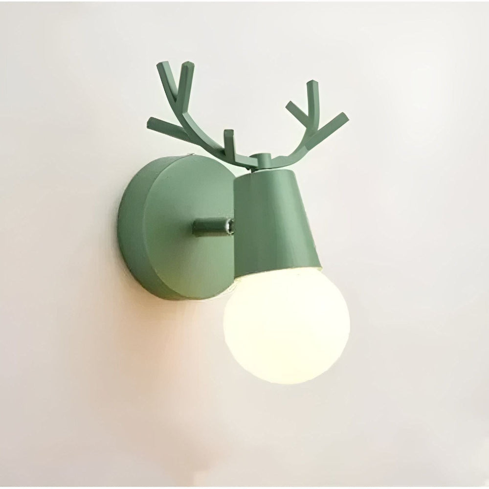 Scandinavian LED Wall Lamp – Charming Antler Design Sconce