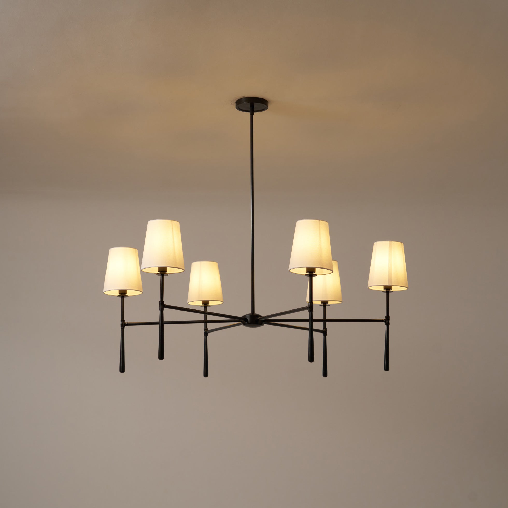 Contemporary Round Chandelier – Stylish Ceiling Light