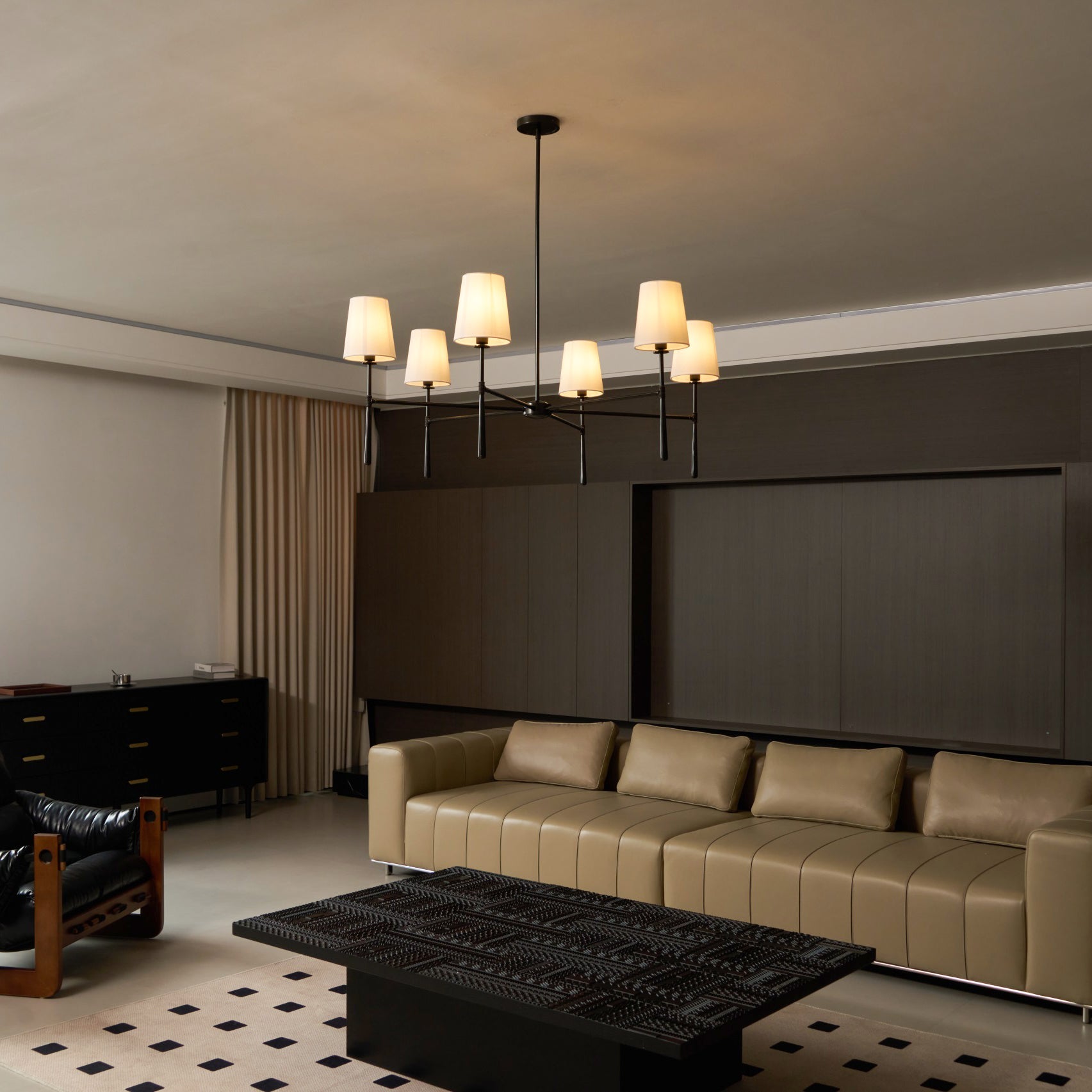 Contemporary Round Chandelier – Stylish Ceiling Light