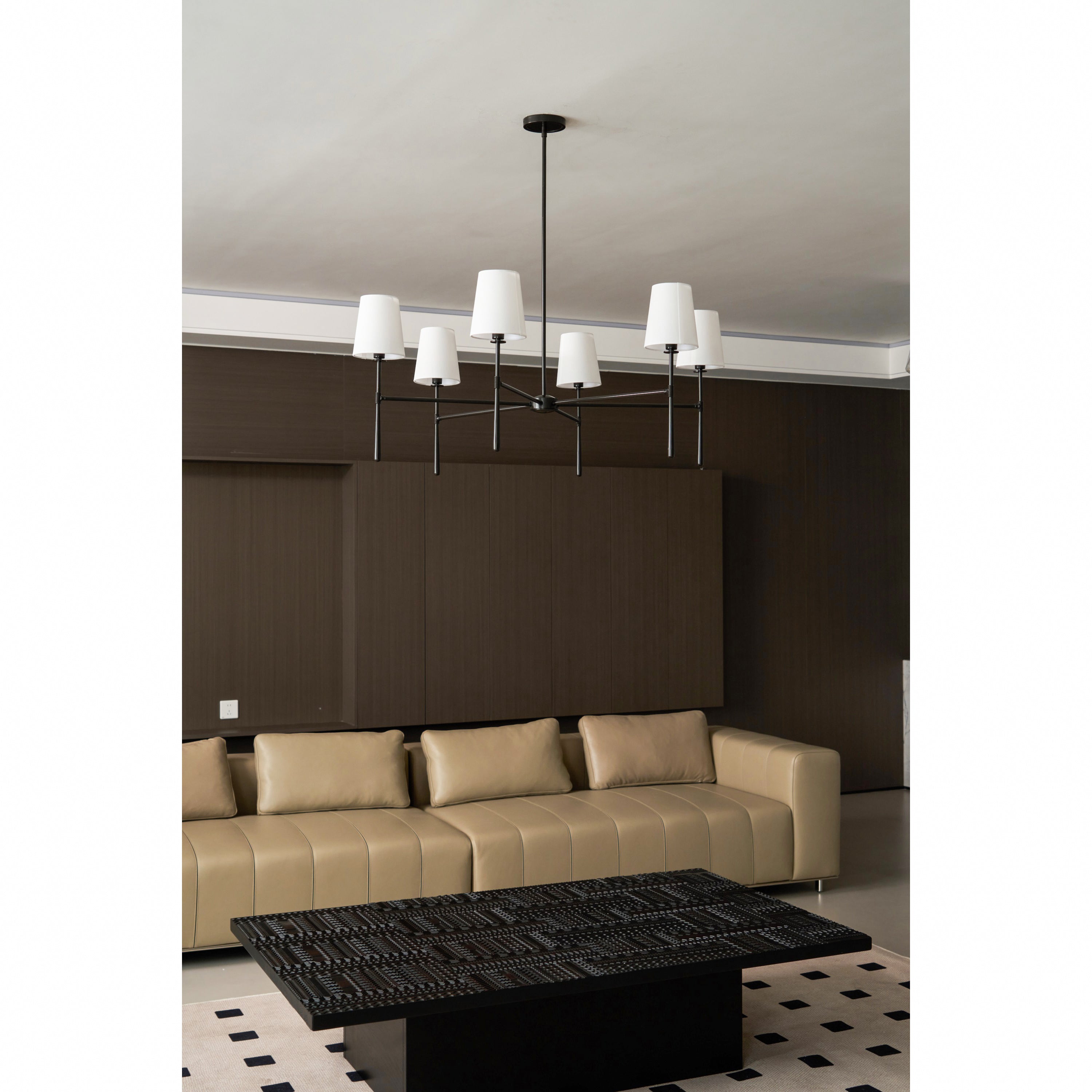 Contemporary Round Chandelier – Stylish Ceiling Light