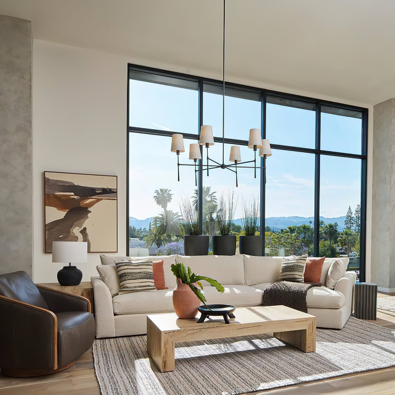 Contemporary Round Chandelier – Stylish Ceiling Light