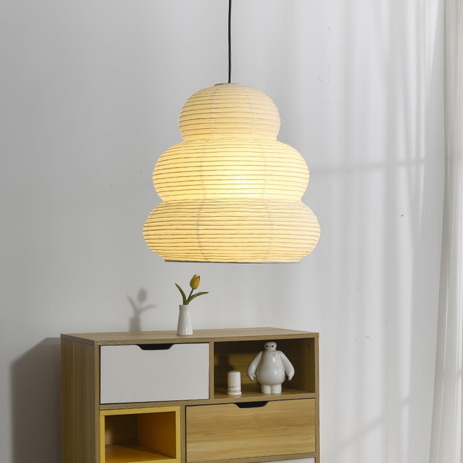 Japanese Style Rice Paper Pendant Light – Delicate Design