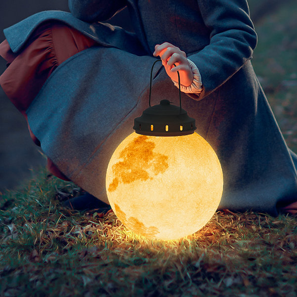 Gold Pendant Light – Moon-Inspired Shape