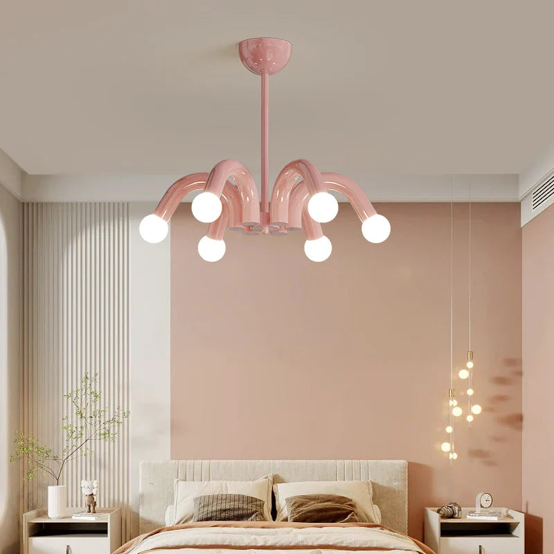 Modern Metal Pendant Lamp | U-Shape E27 Chandelier