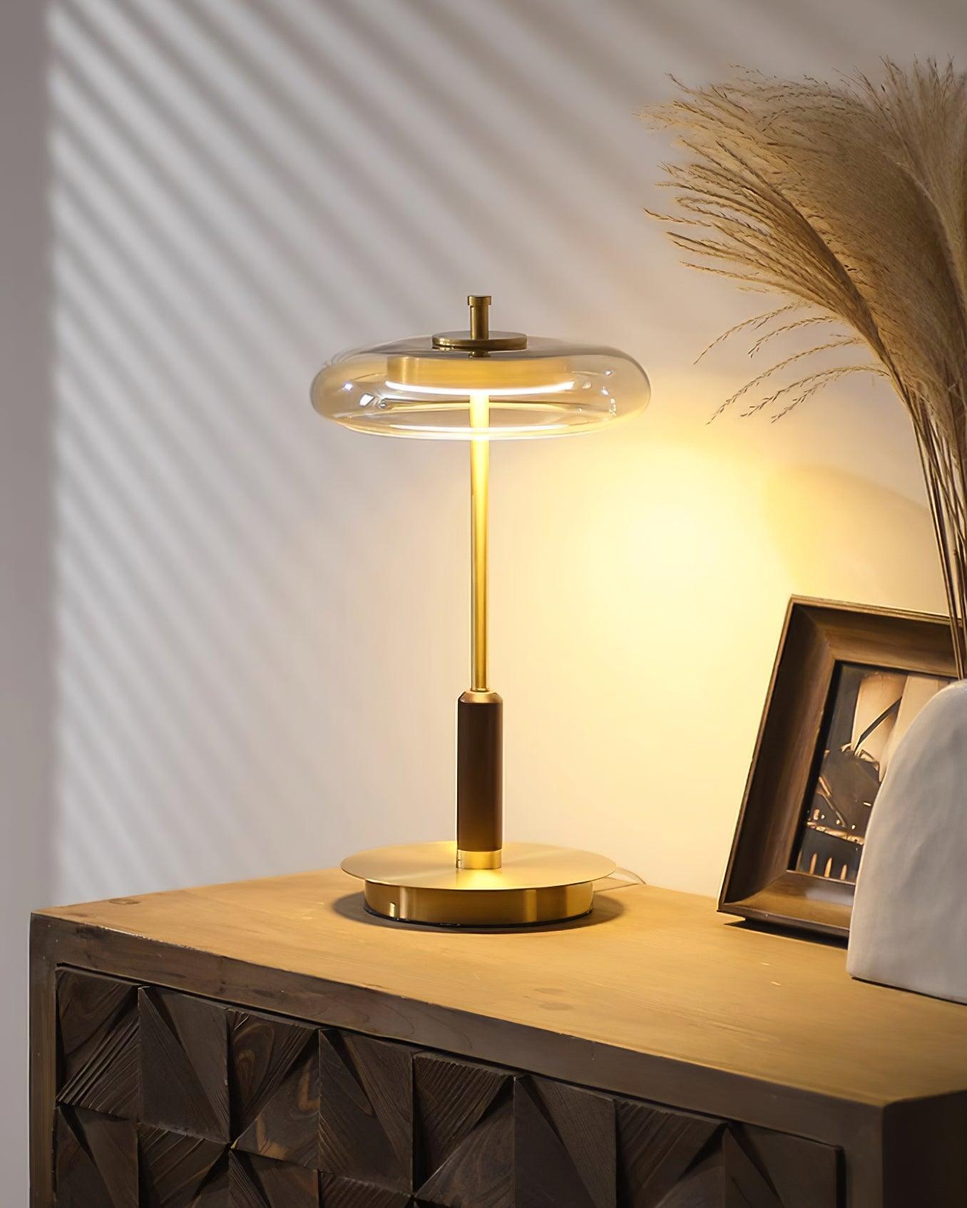 Modern Slim-Glass Table Lamp