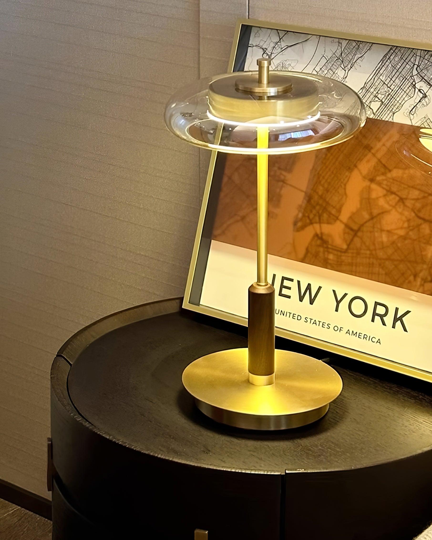 Modern Slim-Glass Table Lamp