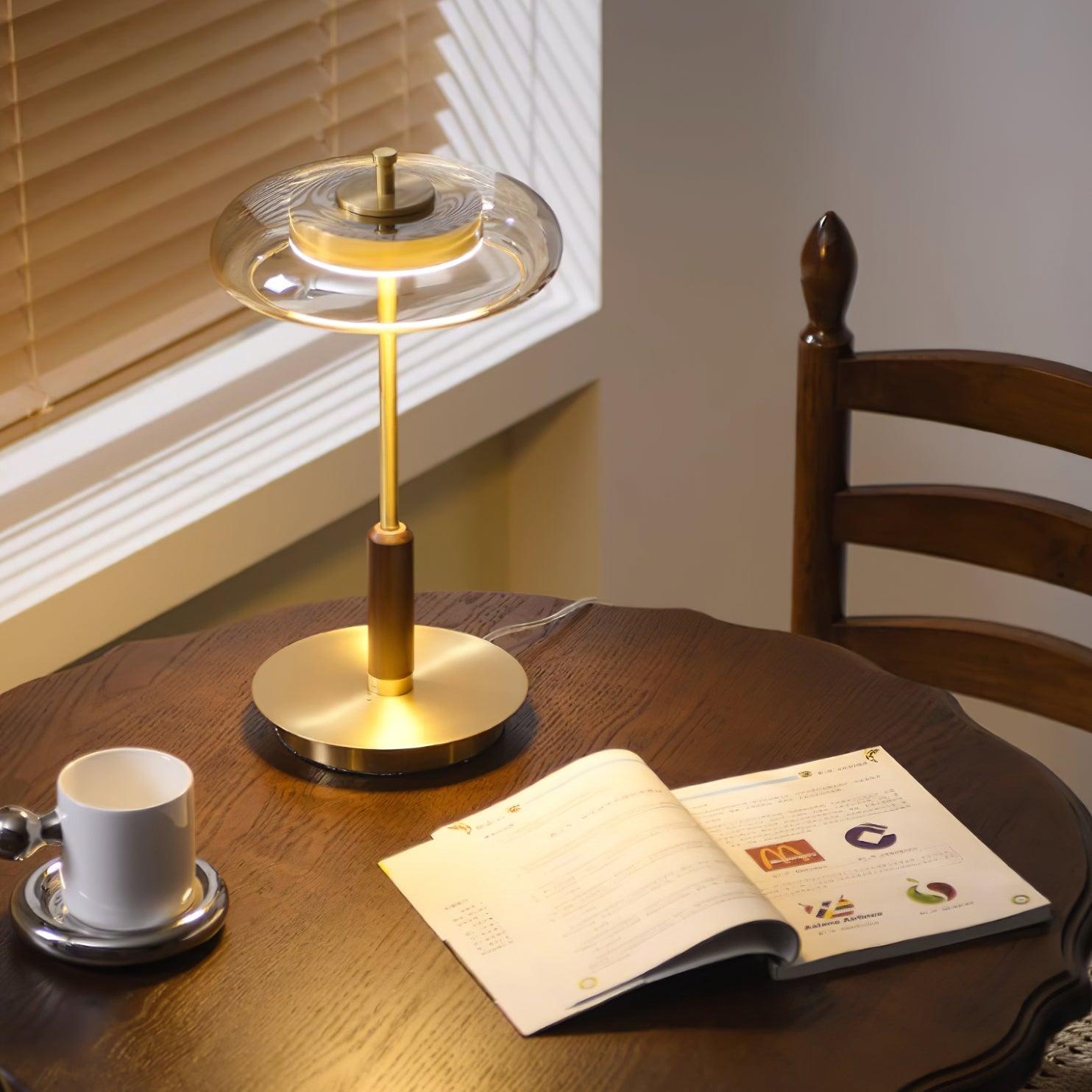 Modern Slim-Glass Table Lamp