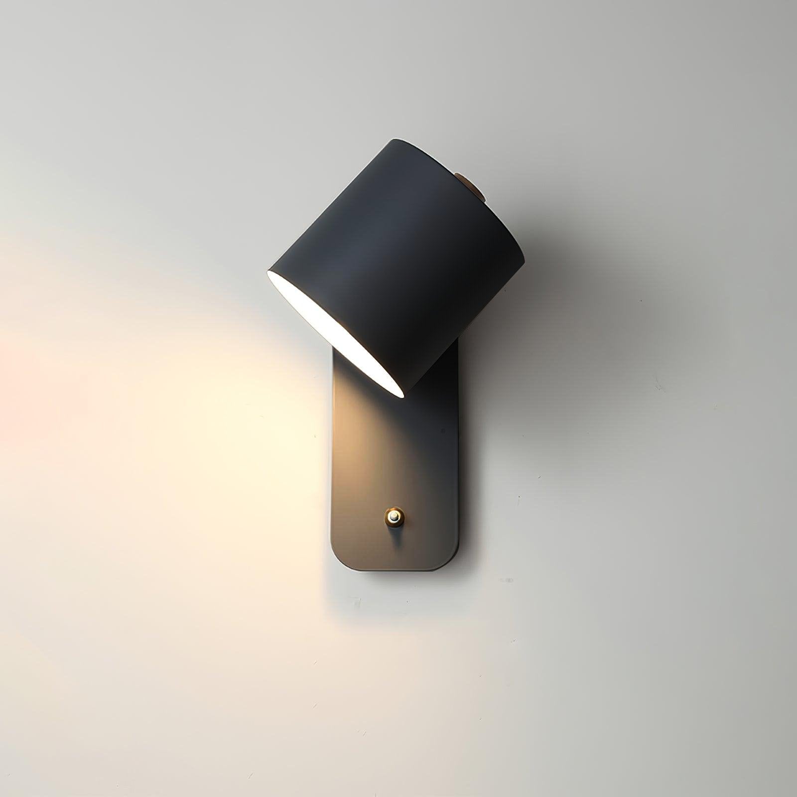 Modern Adjustable Cylinder Wall Lamp – Minimalist Metal Indoor Light