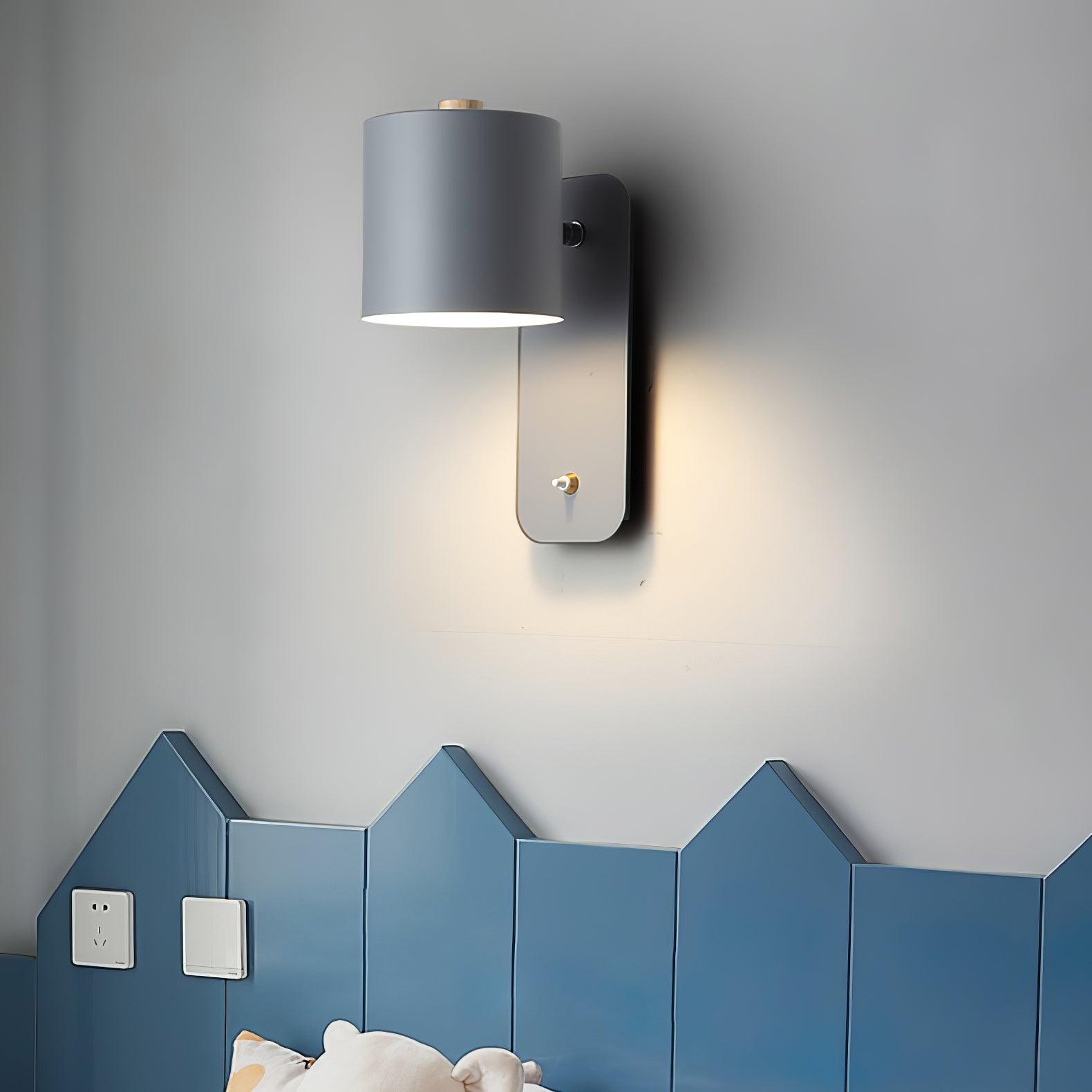 Modern Adjustable Cylinder Wall Lamp – Minimalist Metal Indoor Light
