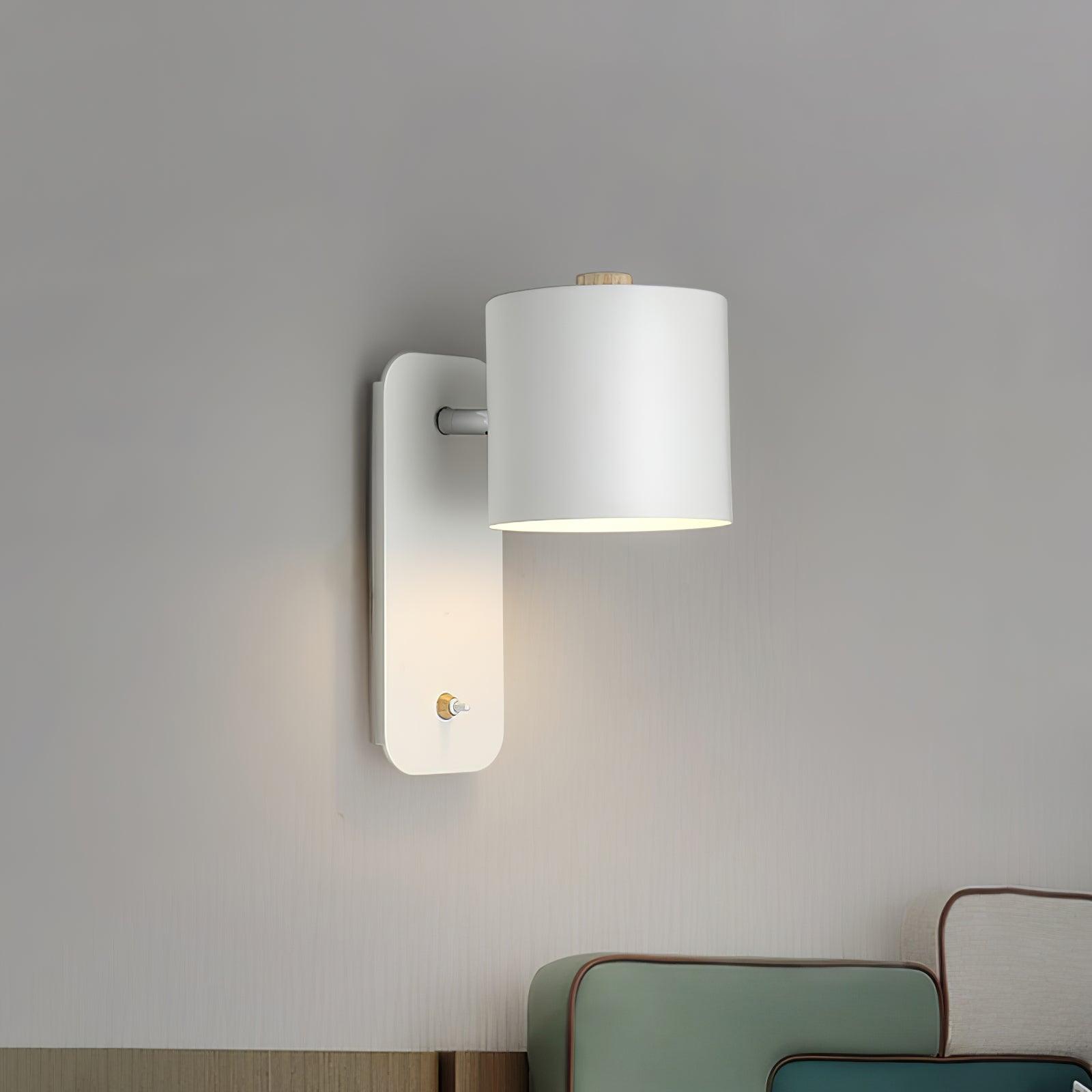Modern Adjustable Cylinder Wall Lamp – Minimalist Metal Indoor Light