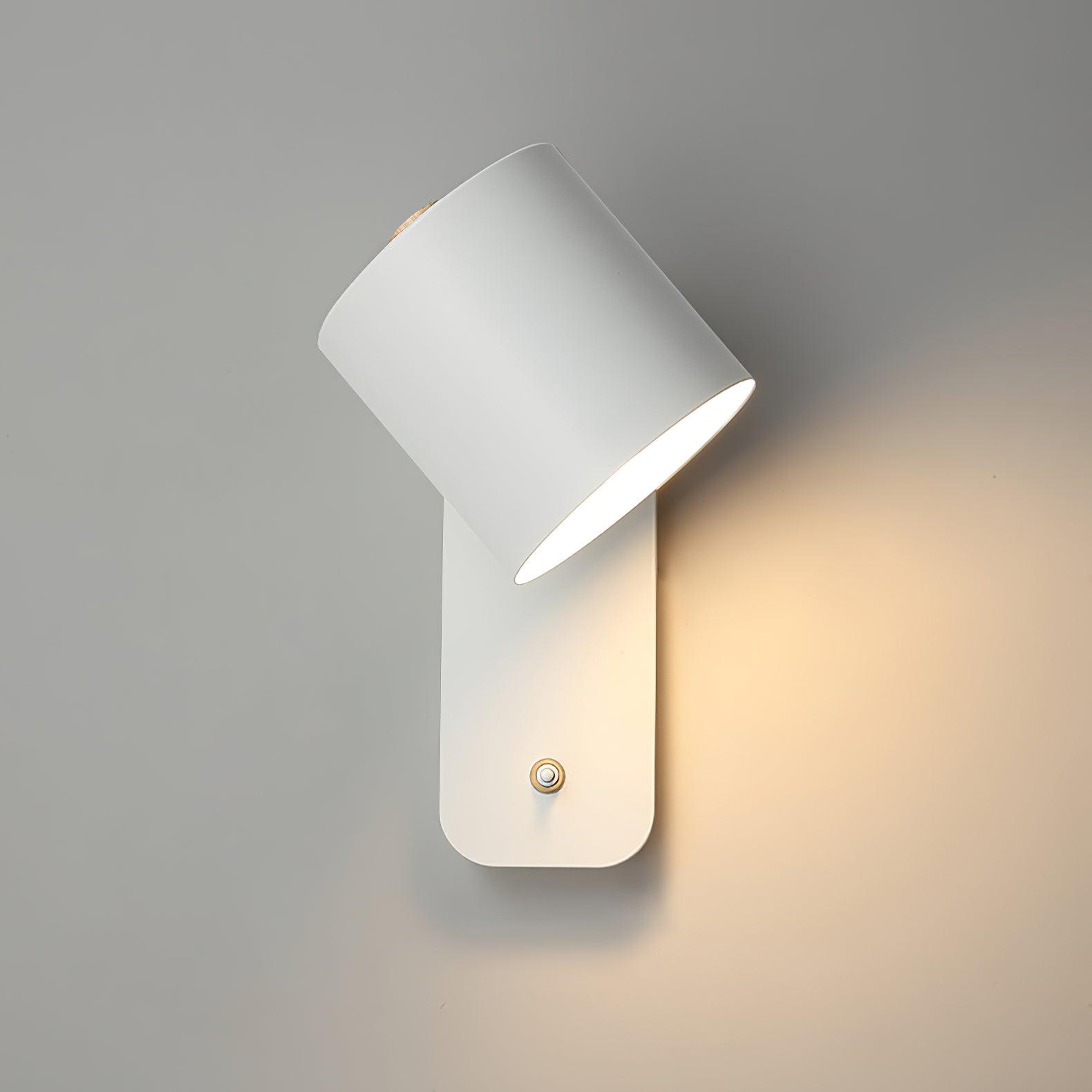 Modern Adjustable Cylinder Wall Lamp – Minimalist Metal Indoor Light
