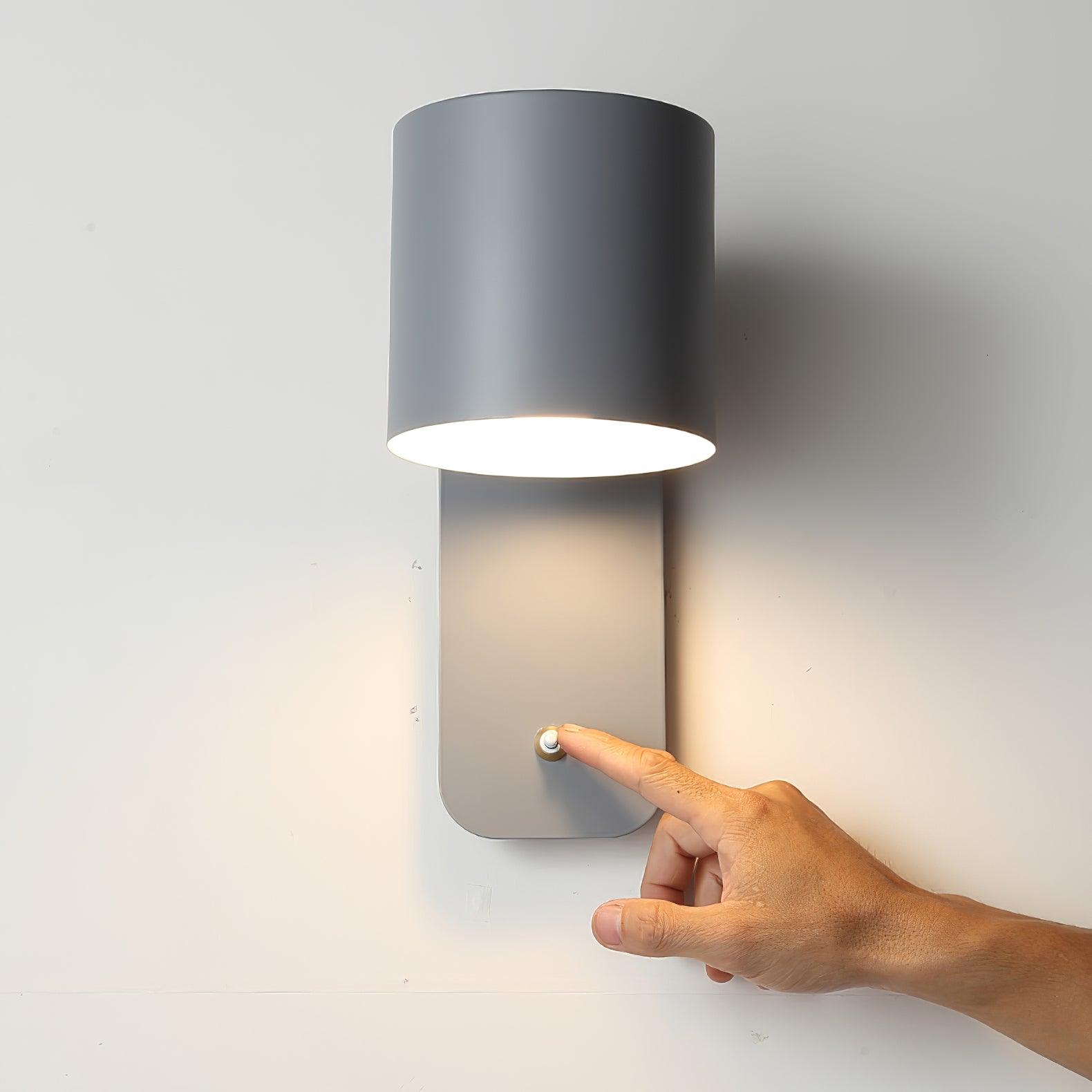 Modern Adjustable Cylinder Wall Lamp – Minimalist Metal Indoor Light