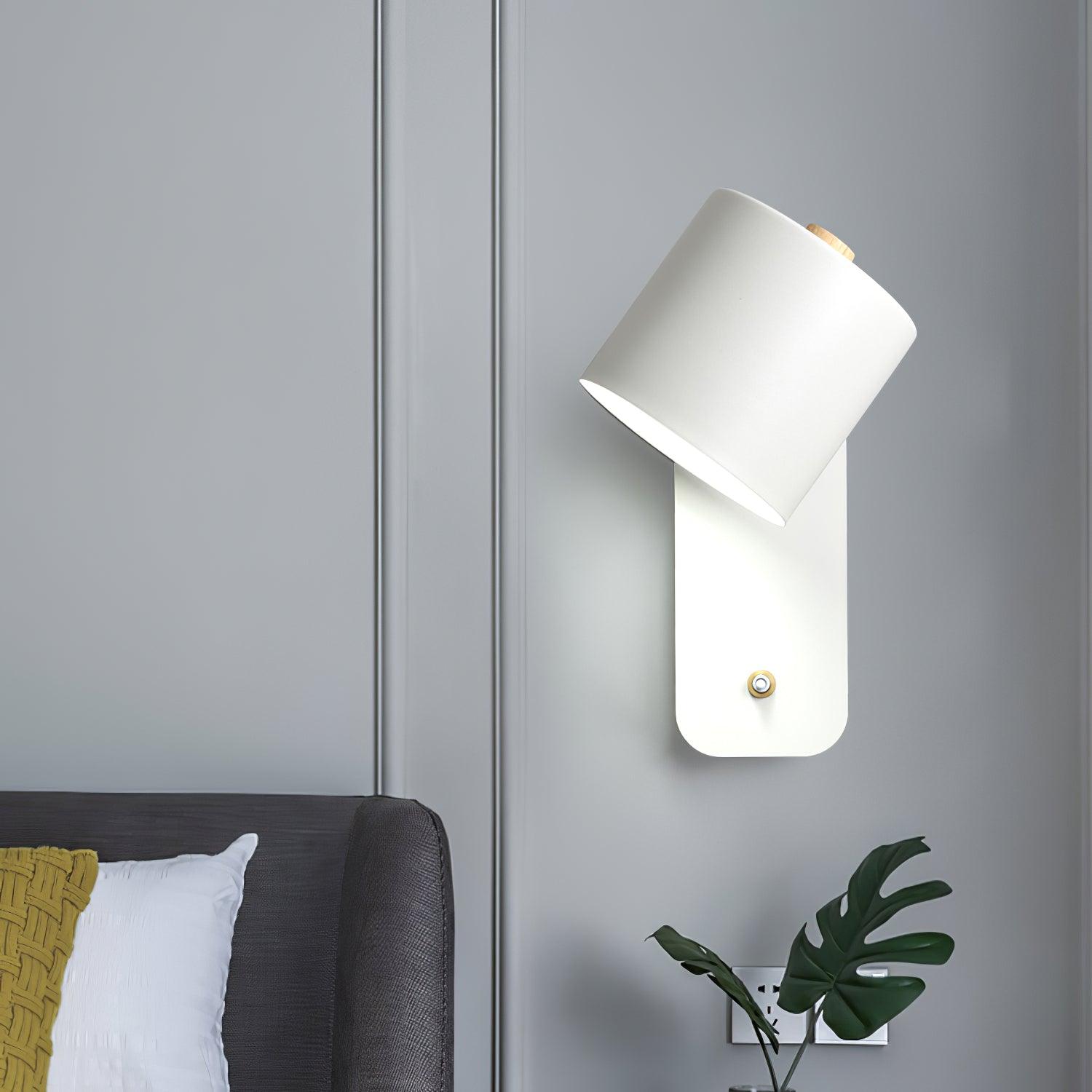 Modern Adjustable Cylinder Wall Lamp – Minimalist Metal Indoor Light