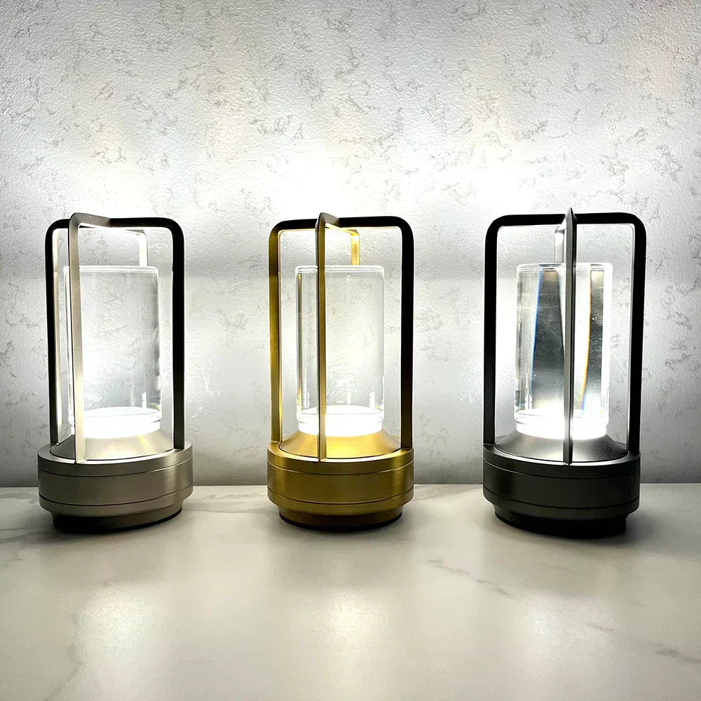 Modern Rechargeable LED Lantern – USB Powered Light for Home & Garden - Atelier Dubois Paris
