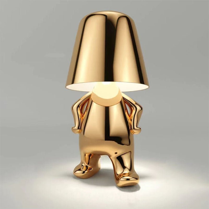Dimmable Gold & Silver LED Table Lamp