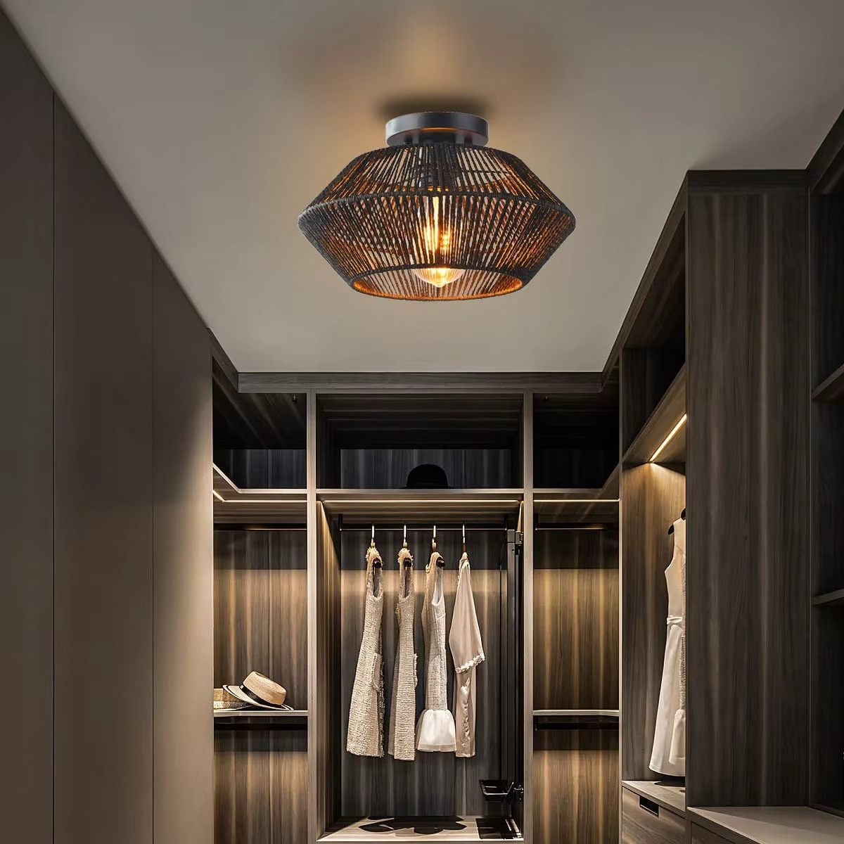 Textured Bohemian Ceiling Lamp