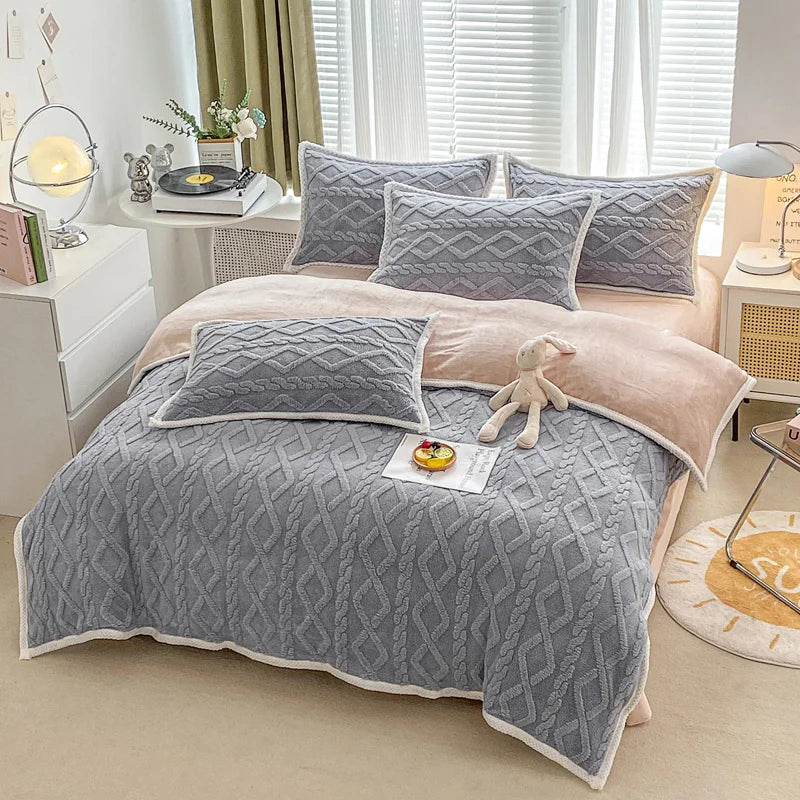 Cozy Layered | Winter Throw Blanket