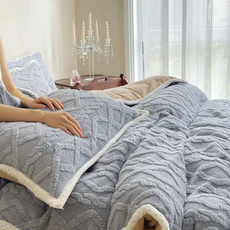 Cozy Layered | Winter Throw Blanket