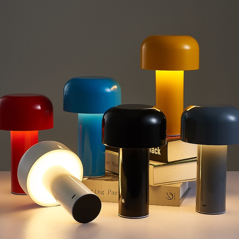 Sleek Italian Mushroom Table Lamp