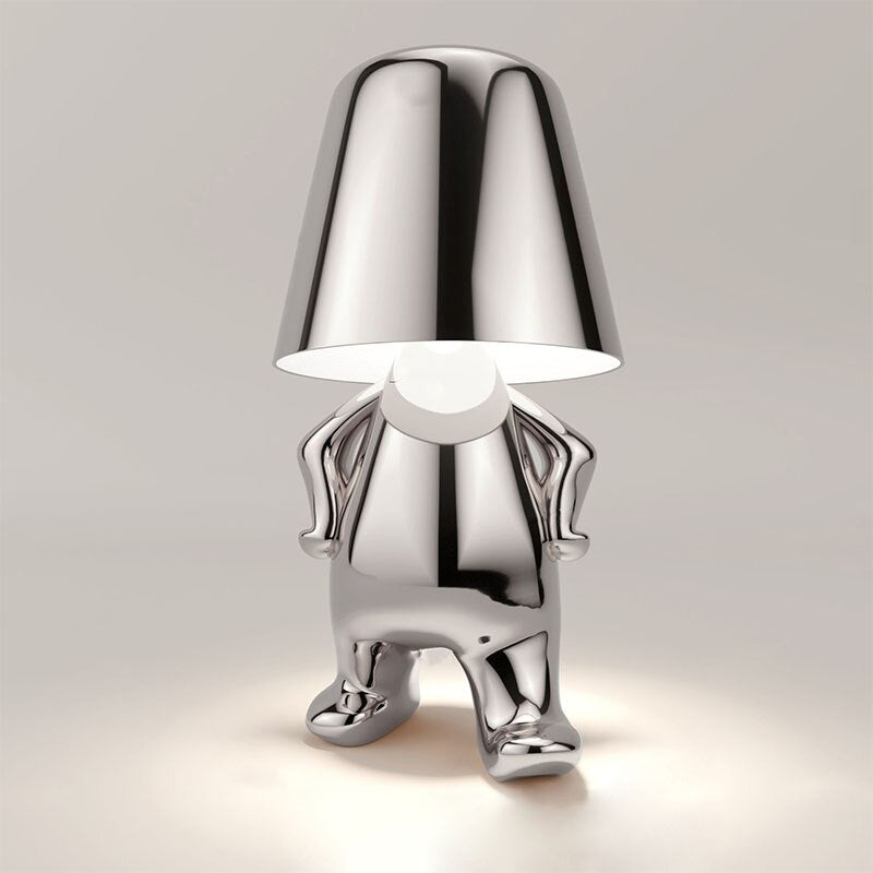 Dimmable Gold & Silver LED Table Lamp