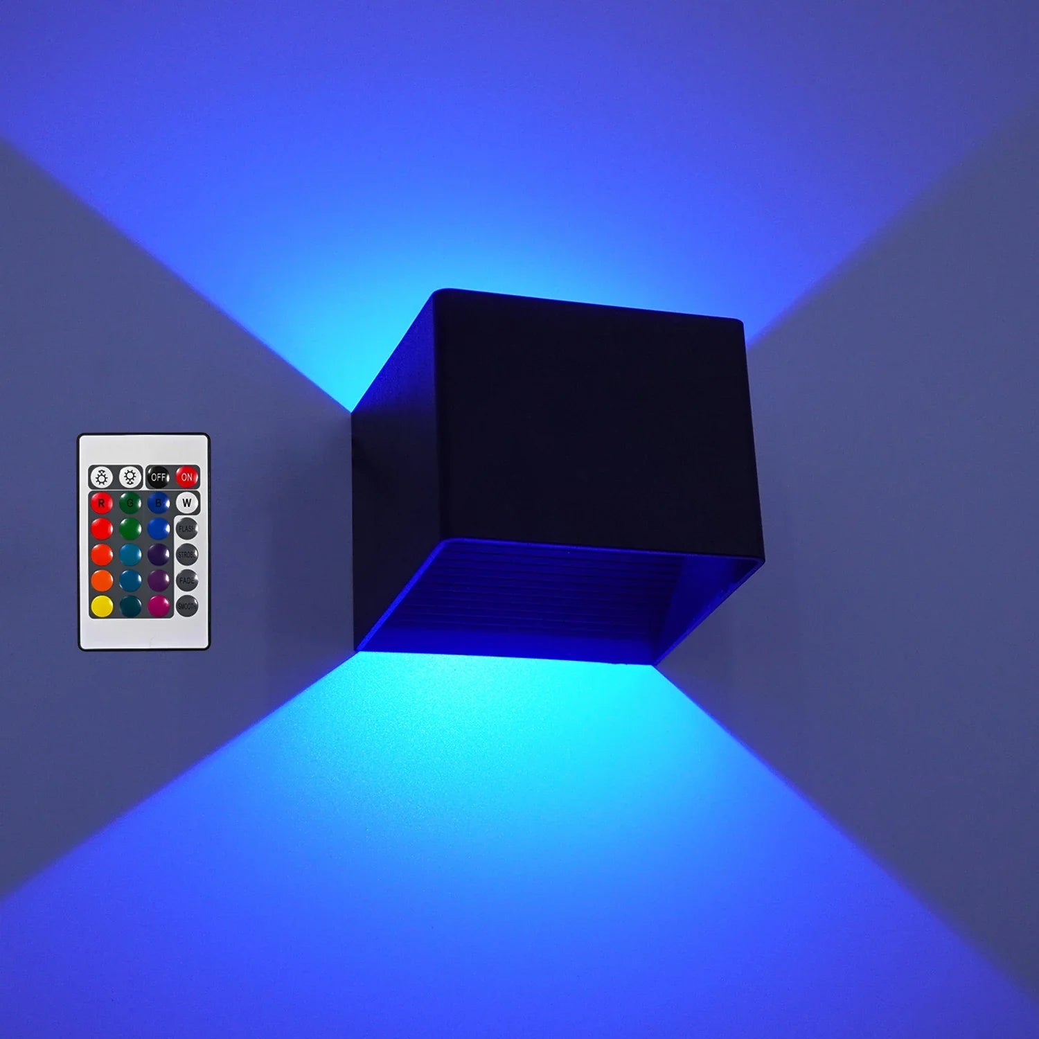 Smart LED Wall Light – Remote-Controlled Modern Fixture