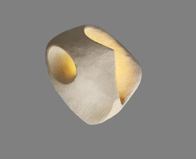 Wabi Sabi Cement Wall Sconce | Minimalist LED Wall Lamp