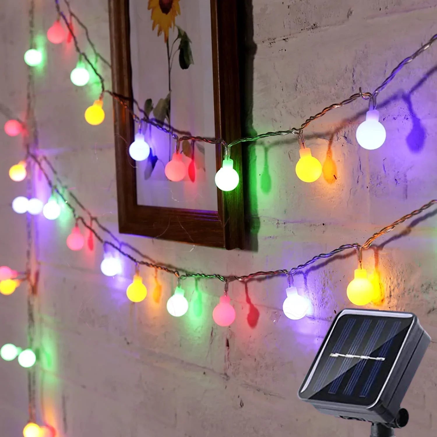 Decorative LED Solar String Lights | Energy-Efficient Christmas Light