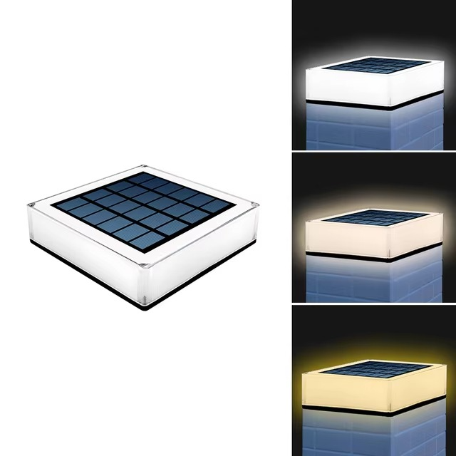 Slim Flat Solar-Powered Lamp