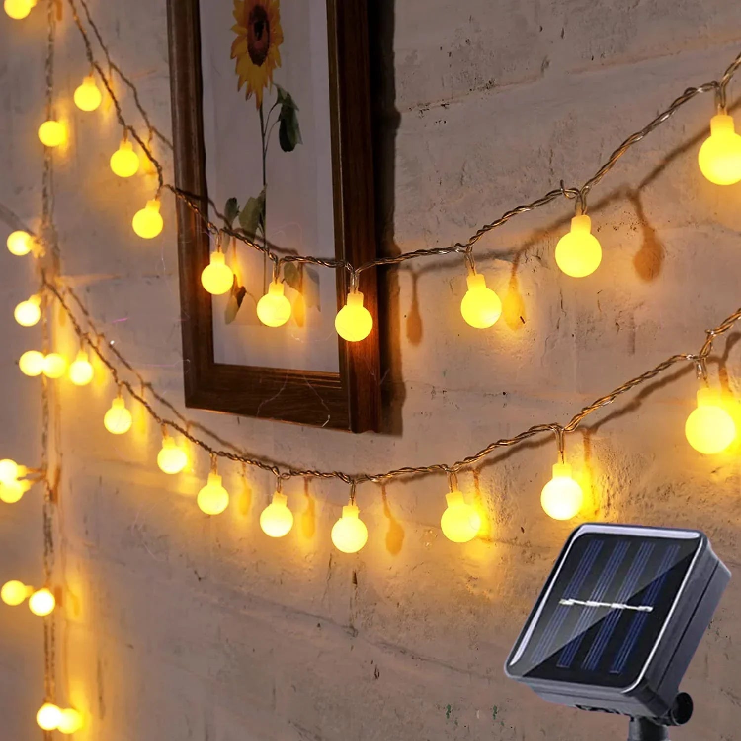 Decorative LED Solar String Lights | Energy-Efficient Christmas Light