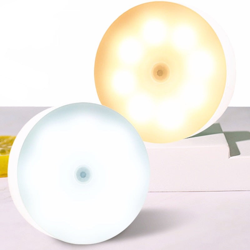 Round LED Motion Sensor Light | Kitchen, Wardrobe, and Closet Wall Light