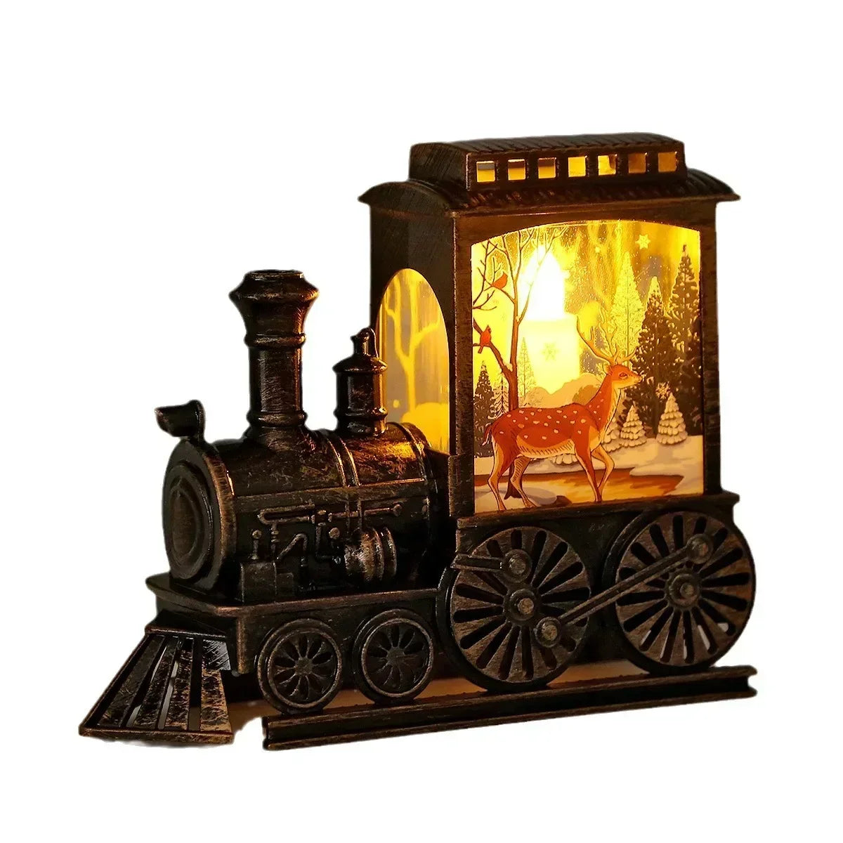Vintage Style Train Lamp | Charming Christmas Lighting
