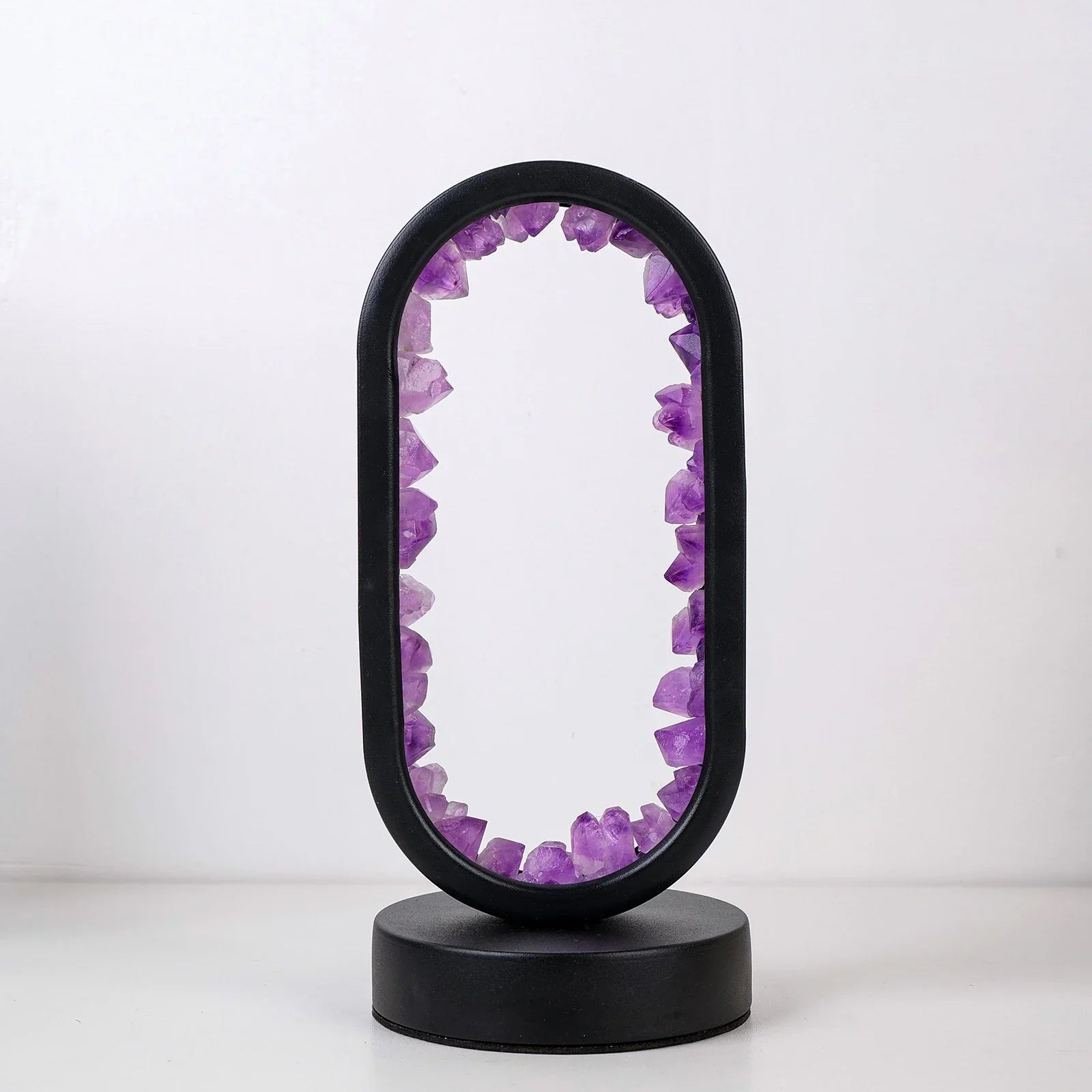 Natural Calming Amethyst Serenity Lamp | Bedside Relaxation Lamp
