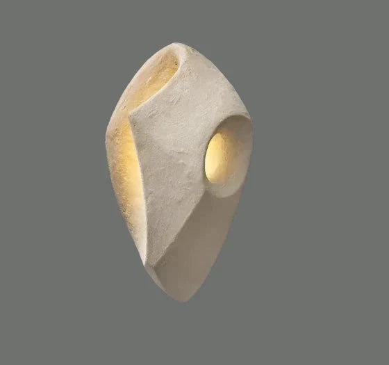 Wabi Sabi Cement Wall Sconce | Minimalist LED Wall Lamp