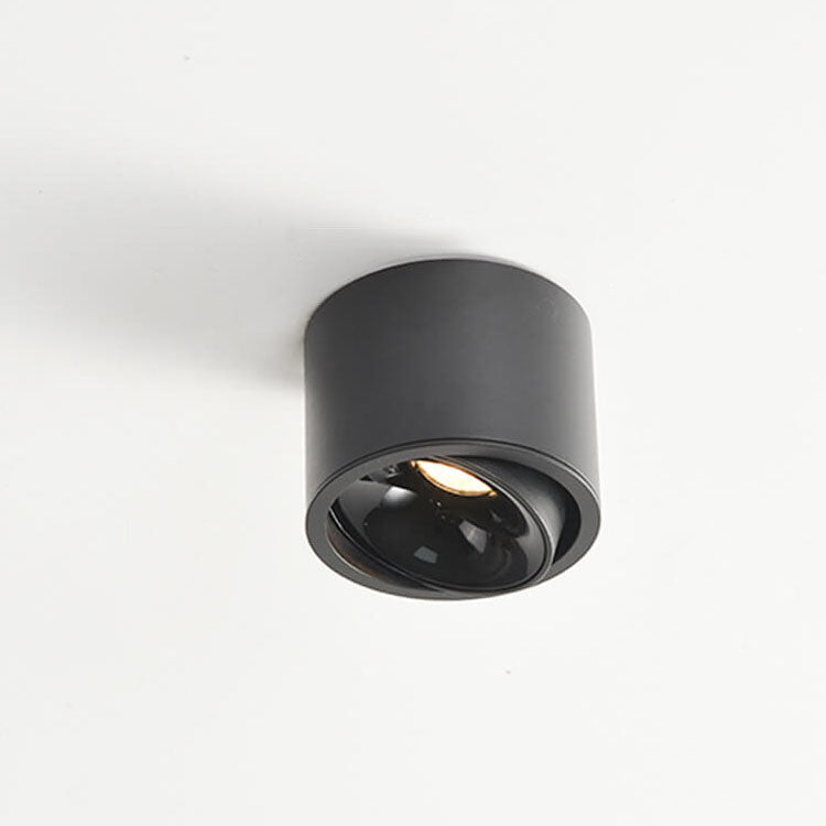 Minimalist Adjustable LED Flush Mount Ceiling Light - Round Spotlight Fixture