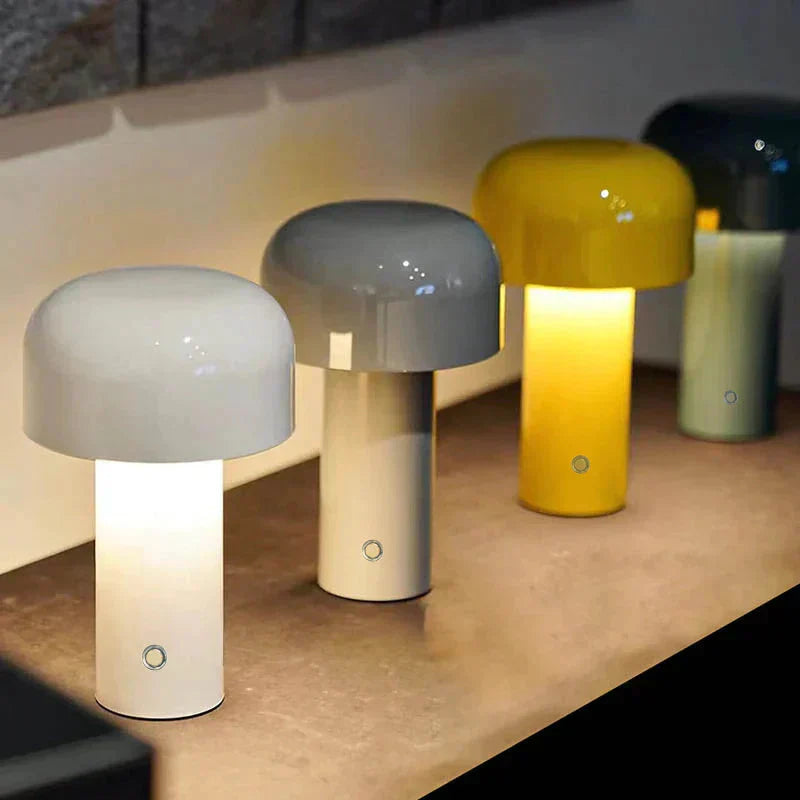 Sleek Italian Mushroom Table Lamp