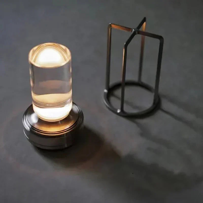Modern Rechargeable LED Lantern – USB Powered Light for Home & Garden - Atelier Dubois Paris