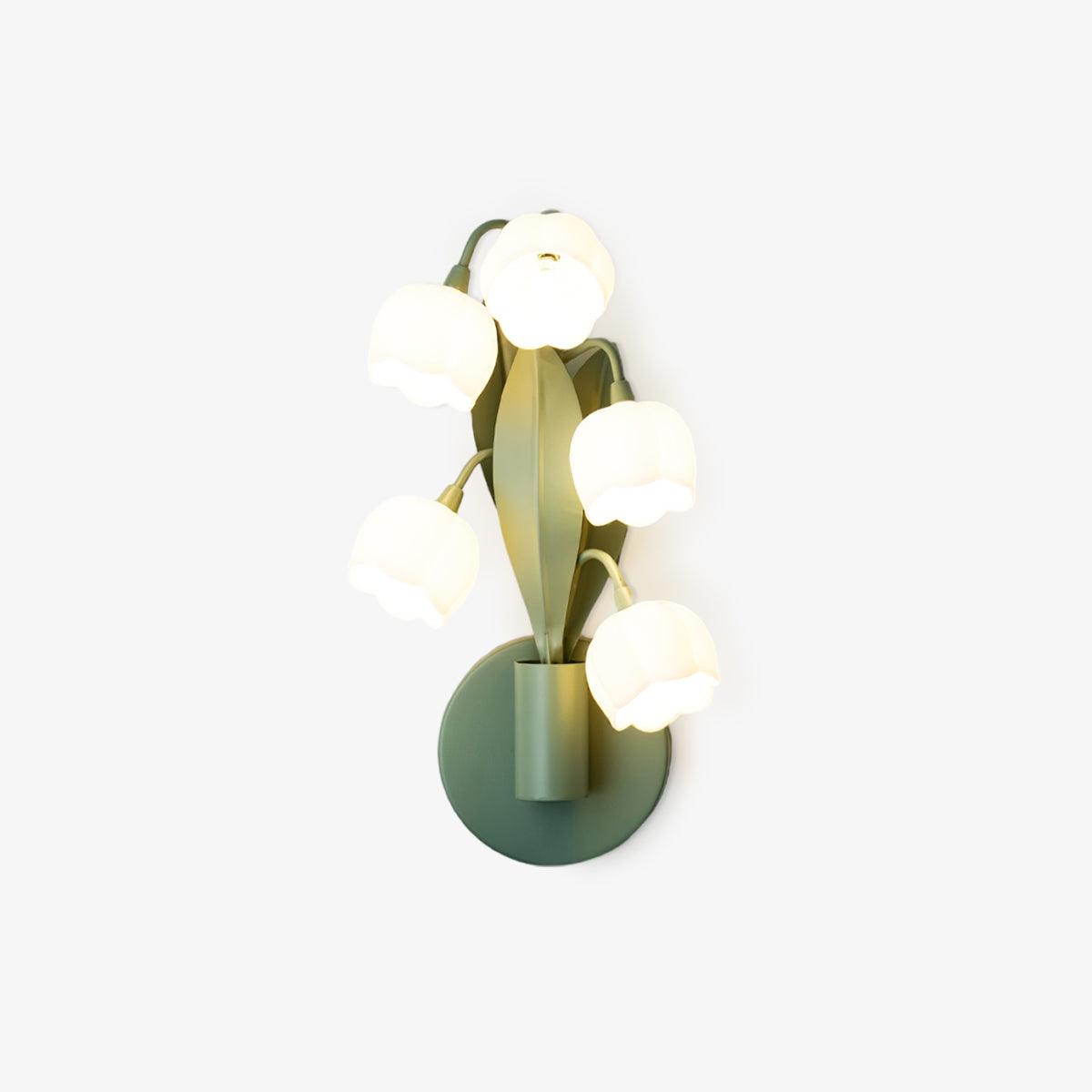 Modern Floral Wall Light – Botanical Design with Soft Natural Lighting