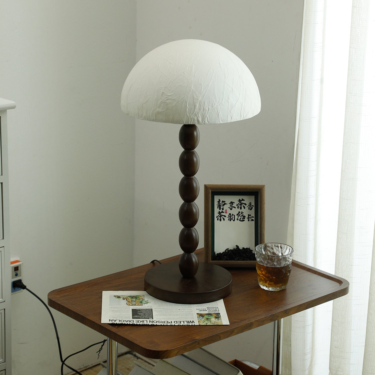 Minimalist Paper Shade Table Lamp