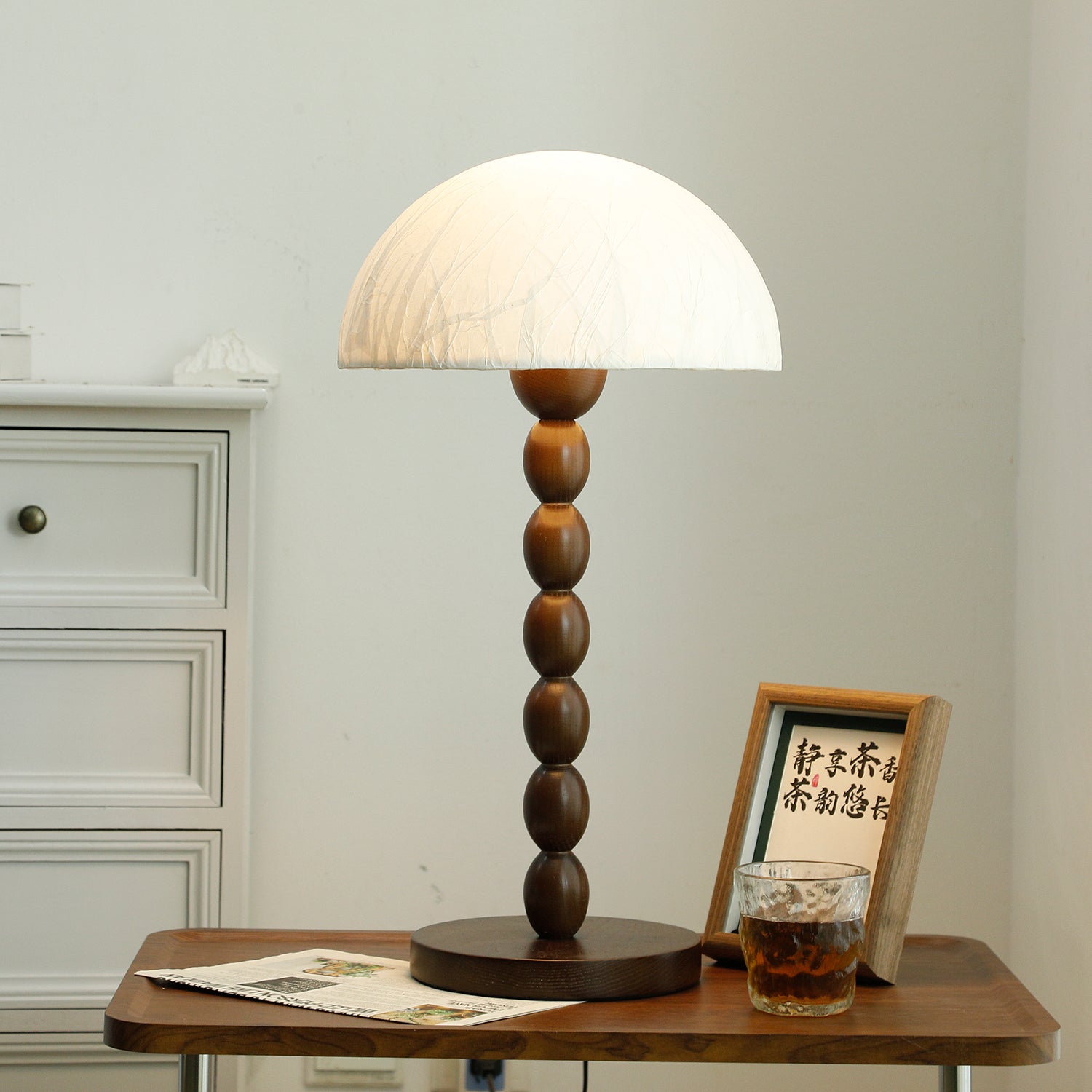 Minimalist Paper Shade Table Lamp