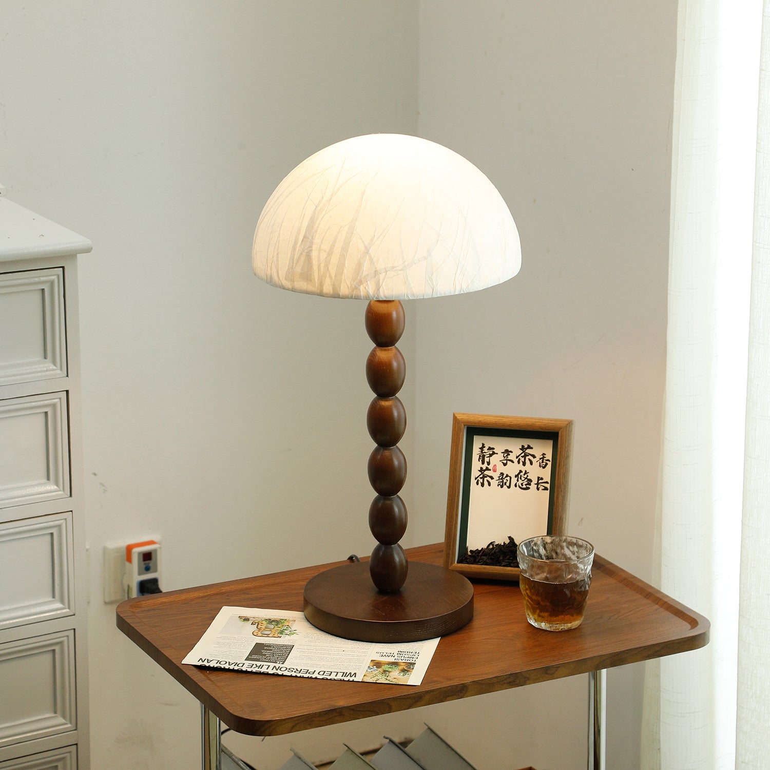 Minimalist Paper Shade Table Lamp